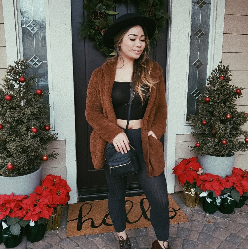 Brown Fluffy Jacket